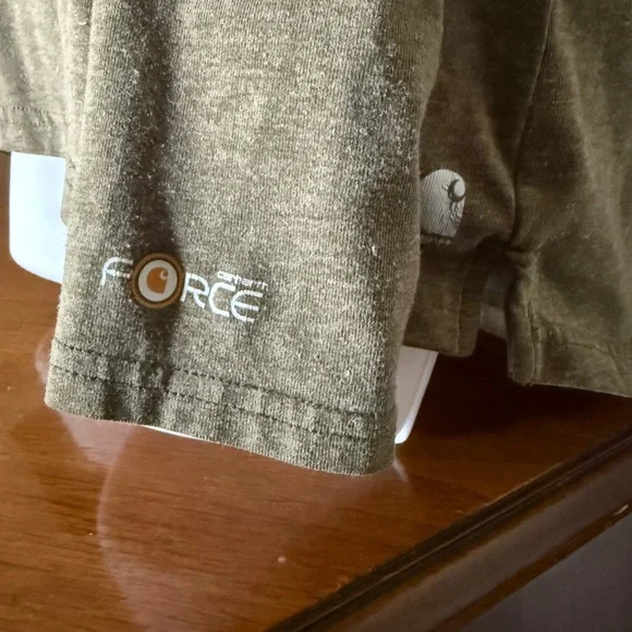 Carhartt Olive Green Quarter Zip - Picture 3 of 4
